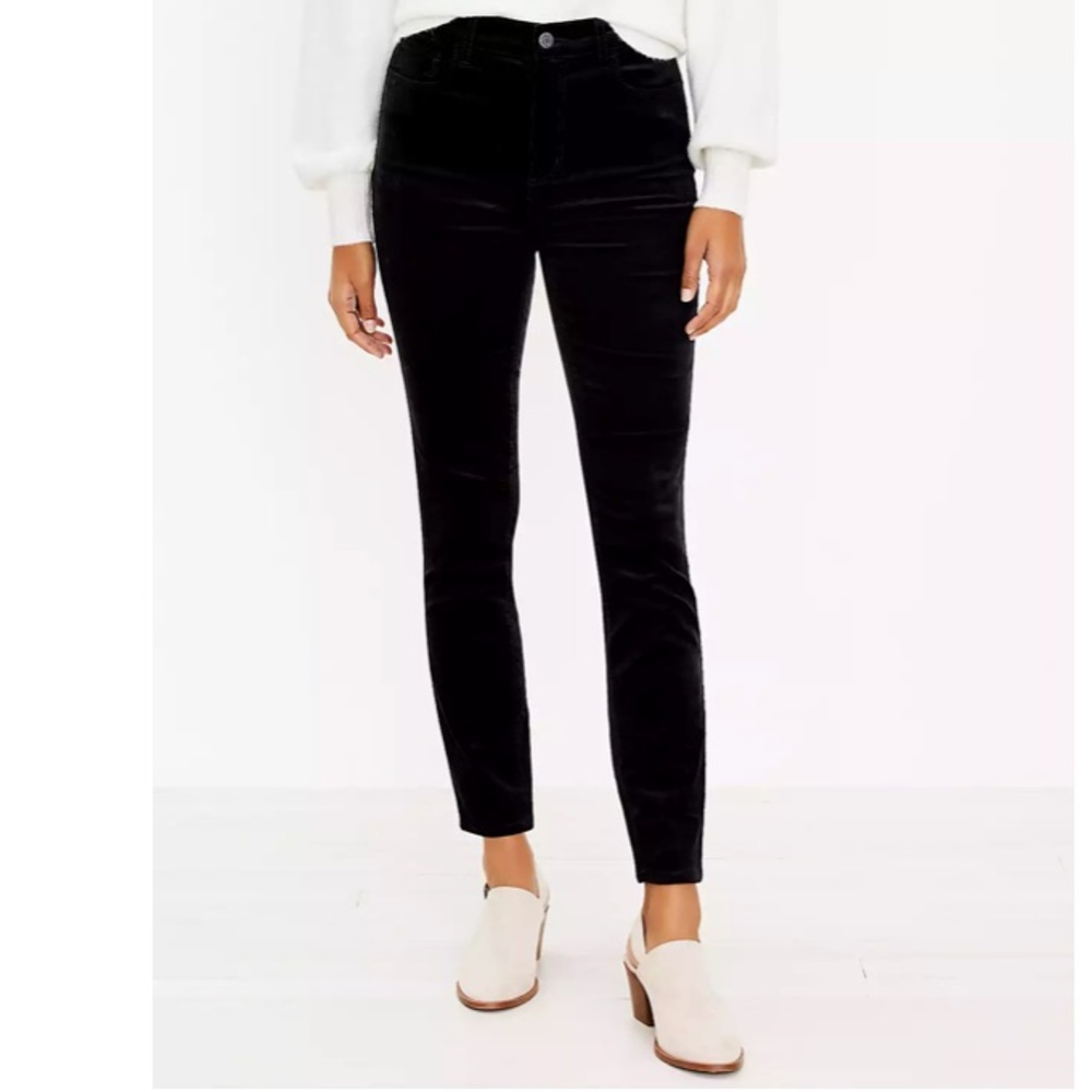 Black Corduroy Skinny Pants